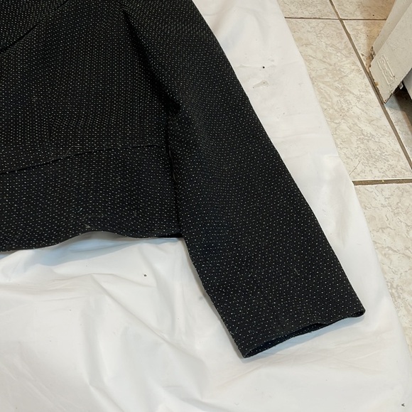 Jones New York Suit black with small dots of turquoise size 12 - Picture 2 of 13